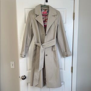 Kate Spade Light Tan Luxe Trench Coat